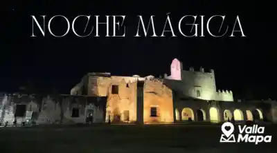 Noche en Valladolid con bares, música y edificios coloniales