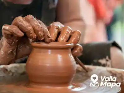 Handmade pottery from Uayma near Valladolid showing local craft, clay texture and artisan tradition