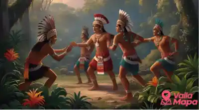 Árboles de chechén y chaká en la selva yucateca cerca de Valladolid